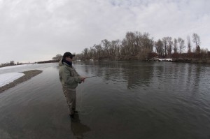Eric Beck Fishing in Feb. 
